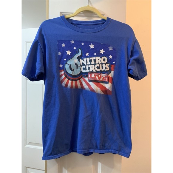 Nitro Circus Live 2015 Tour Blue t shirt size Medium - Picture 1 of 5